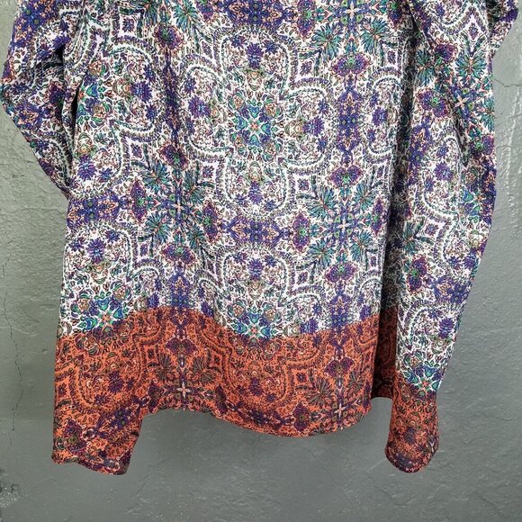 DR2 Daniel Rainn Maxi Dress Sm Sleeveless Boho Lace Yolk Blue Purple Sheer Lined - Picture 8 of 16